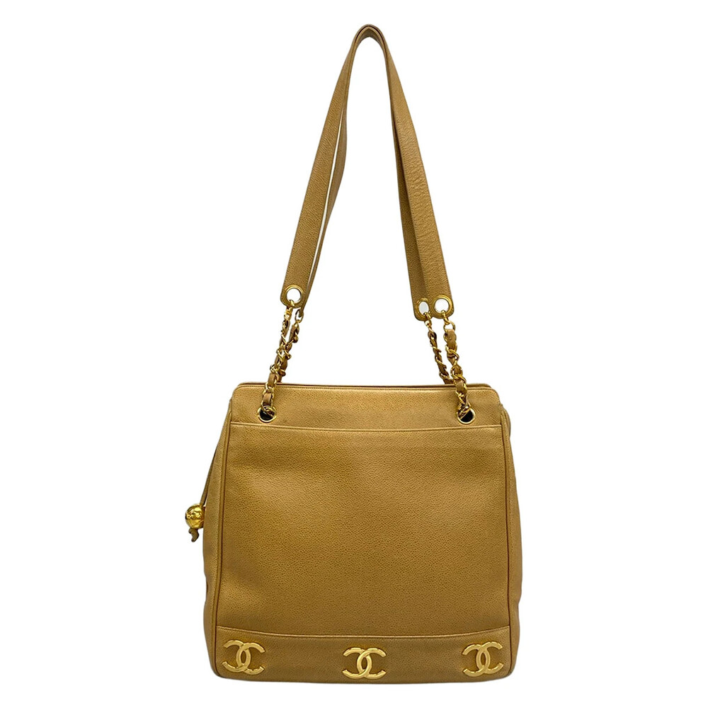 Chanel Triple Coco Beige Calfskin #306281C16B